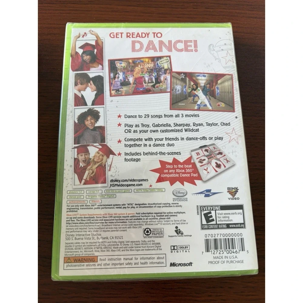 High School Musical 3: Senior Year Dance (Microsoft Xbox 360) Brand New & Sealed